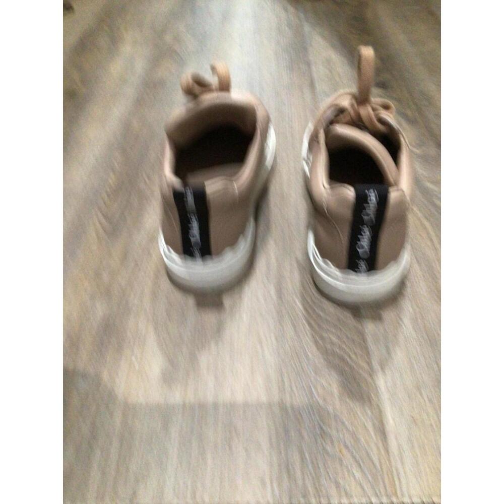 Chloe Lauren Leather Shoes Womens Size 6 Beige Low Top Platform Casual Sneakers - Picture 5 of 6